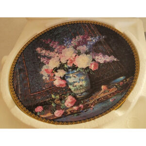 Vtg W.S. George Sonnet of Happiness by Glenna Kurz Plate w/ COA & Box #2168A